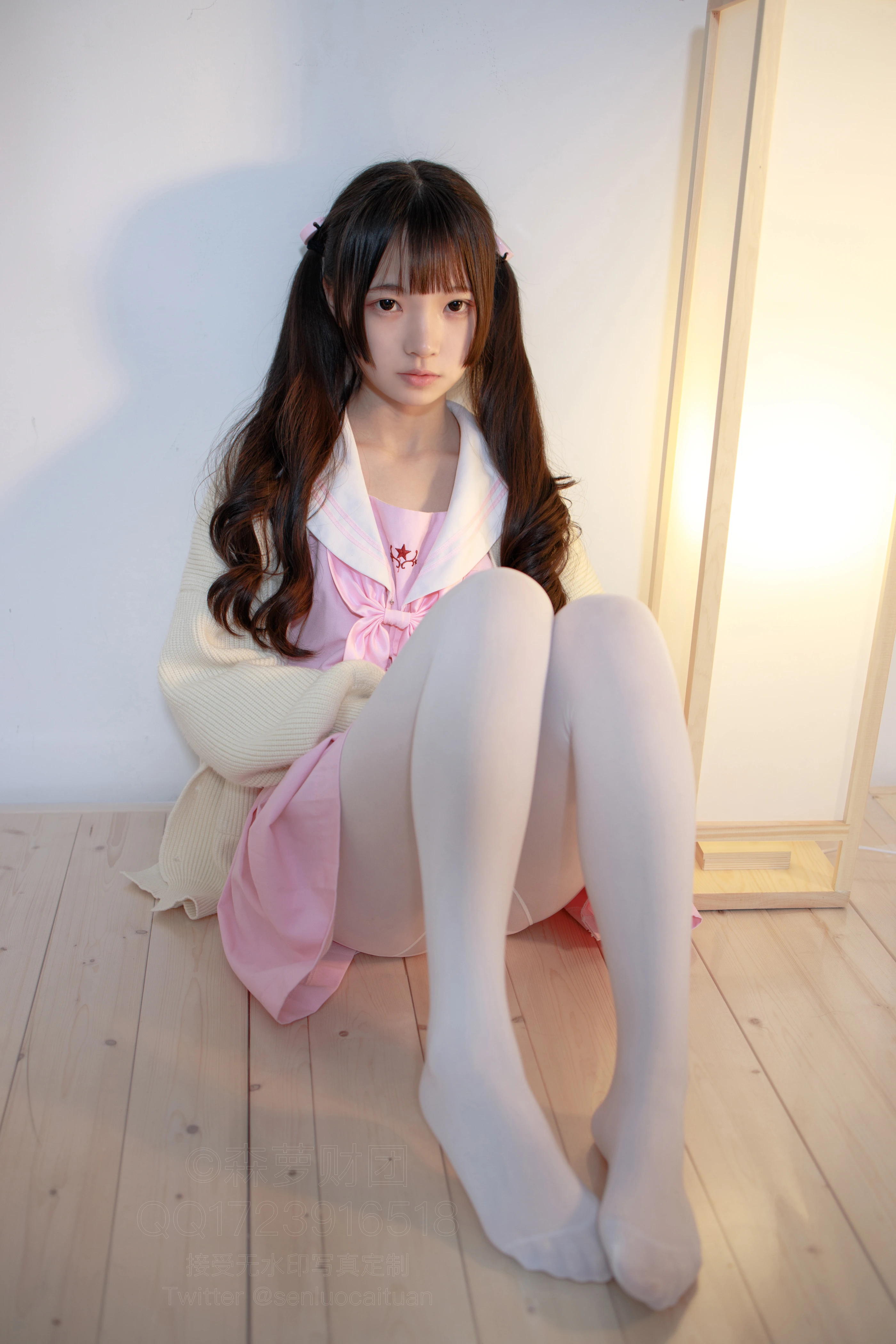 森萝财团 [X-059] 萝莉白丝80D [97P 1V]插图6